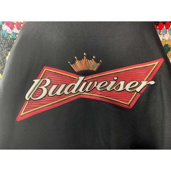 Dale Earnhardt Jr Reversible JH Design Budweiser Varsity Letterman Jacket - Picture 4 of 9